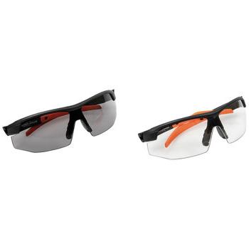 安全眼镜| Klein Tools 60174 2件套标准半框架安全眼镜组合包-透明/灰色镜片